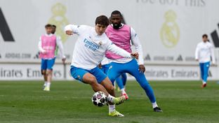 Último entrenamiento antes de recibir al Manchester City
