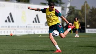 Exigente entrenamiento en la Ciudad Real Madrid