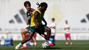 Exigente entrenamiento en la Ciudad Real Madrid