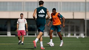 El equipo prepara el partido ante el Betis