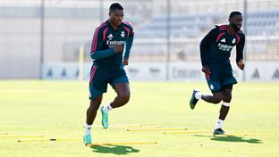 Último entrenamiento antes del derbi