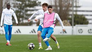 Último entrenamiento antes de recibir al Manchester City
