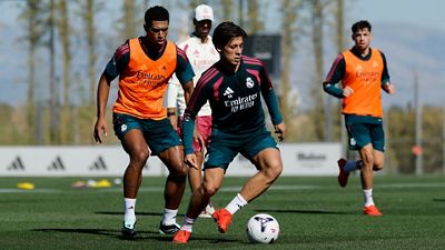 Último entrenamiento antes del partido contra el Rayo Vallecano