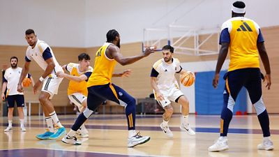 Last training session before travelling to Valencia