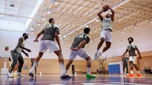 El equipo prepara el partido ante el Zalgiris Kaunas