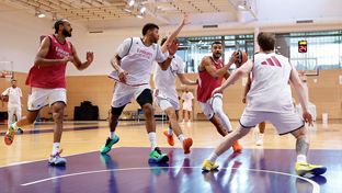 The team prepares for the game against Maccabi