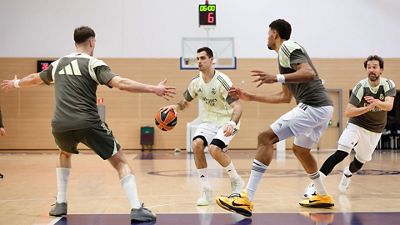 El equipo prepara el partido frente al Valencia Basket