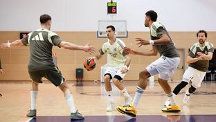 El equipo prepara el partido frente al Valencia Basket
