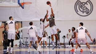 Último entrenamiento antes de viajar a Belgrado