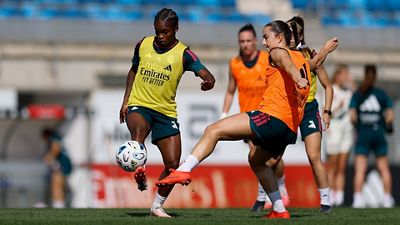 Último entrenamiento antes del partido contra el Valencia