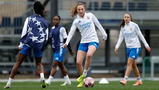 Último entrenamiento antes del partido frente al Paris FC