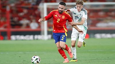5-1: Nacho, Carvajal y Joselu participan en la goleada de España