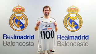 Llull, 1.100 partidos con el Real Madrid