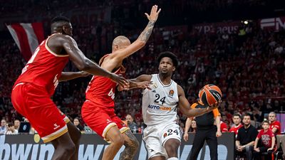 Real Madrid host Olympiacos in the third game of the playoffs on Tuesday