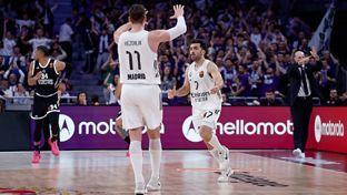 92-84: El Madrid logra la 10ª victoria seguida en casa en la Euroliga
