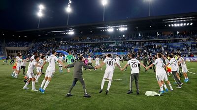 The celebration of the Youth League champions