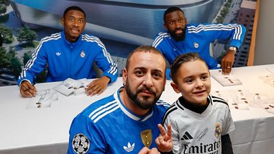 Alaba y Rüdiger, protagonistas en la sesión de firmas en Valencia