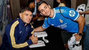 Bellingham y Brahim, protagonistas en la sesión de firmas en Barcelona