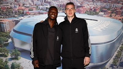 Camavinga and Lunin took centre stage at the signing session in Pamplona