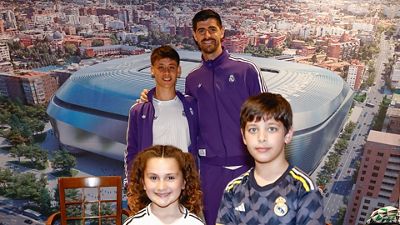 Courtois y Arda Güler, protagonistas en la sesión de firmas en Vitoria