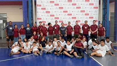 Formación para entrenadores de las escuelas de la Fundación en Brasil