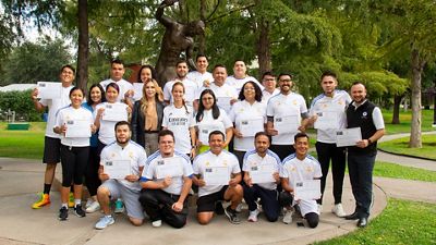 Training for the Foundation schools' coaches in Mexico