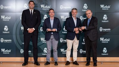 La Fundación Real Madrid, Westfield Parquesur y el Ayuntamiento de Leganés renuevan su apoyo a la escuela de baloncesto