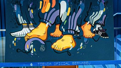 La Fundación Real Madrid y adidas presentan en la tienda del Bernabéu la colección ‘Artist Pack’, diseñada por Zeta 1970