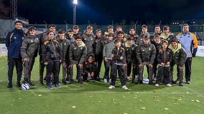 El Juvenil C, con la escuela sensorial de la Fundación para niños con discapacidad visual