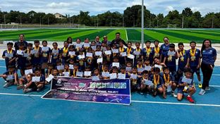 La escuela sociodeportiva filipina de la Fundación en Batangas celebra su primer torneo de fin de curso