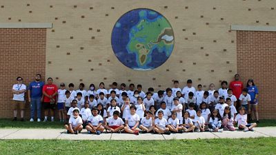 The first team are in the USA, where the Foundation runs 13 social sports schools and 120 clinics