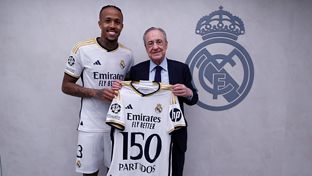 Militão cumple 150 partidos con el Real Madrid