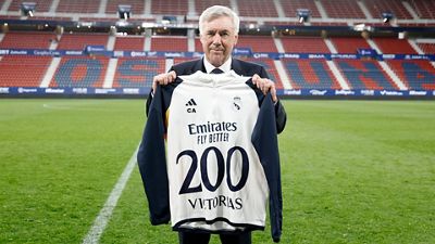 Ancelotti, 200 victorias con el Real Madrid 