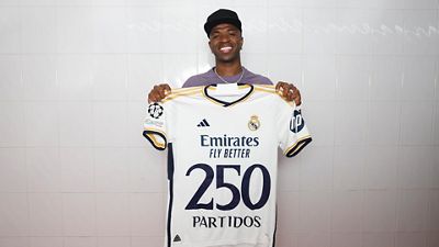Vini Jr., 250 partidos con el Real Madrid: "No hemos podido lograr la victoria porque no nos han dejado”