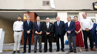 Homenaje a Santiago Bernabéu en Almansa