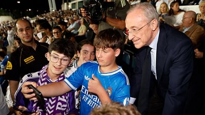 El presidente presenció el Castilla-Sabadell en el Di Stéfano