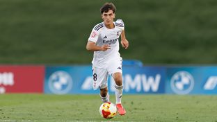 Once inicial del Castilla contra el Wolverhampton