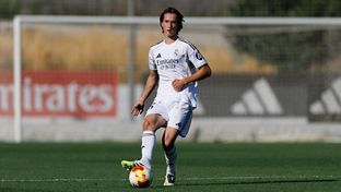 Once inicial del Castilla contra el Sabadell