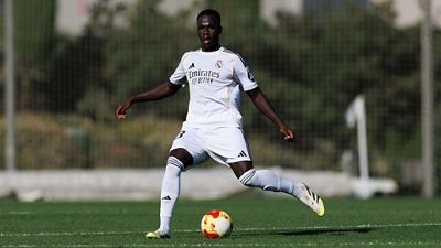 Once inicial del Castilla contra el Southampton