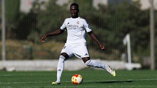 Once inicial del Castilla contra el Southampton