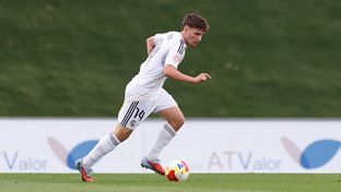 Once inicial del Castilla contra el Ourense