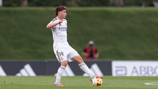 Once inicial del Castilla contra el Unionistas