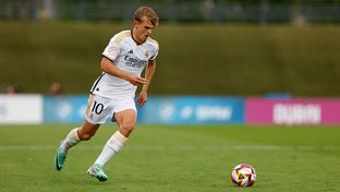 Once inicial del Castilla frente al Recreativo