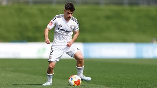 Once inicial del Castilla frente al Manchester United