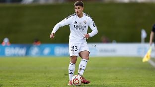 Once inicial del Castilla frente al Ibiza