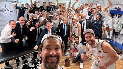 The champions celebrate