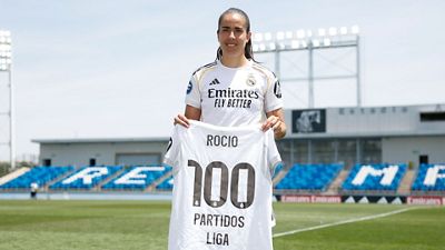 Rocío, 100 partidos de Liga con el Real Madrid