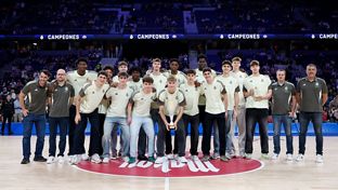 The Junior team presents the Spanish Championship at the Movistar Arena