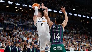 90-75: Real Madrid take a 2-0 lead against Unicaja and are one win away from the final
