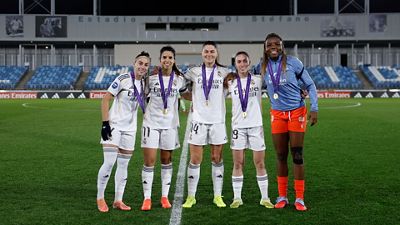 Homenaje a las campeonas de la Liga de Naciones